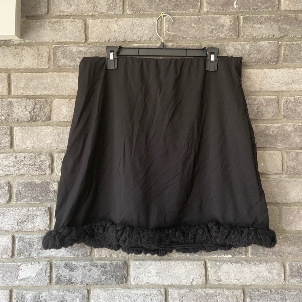 Plus Size Black Skirt